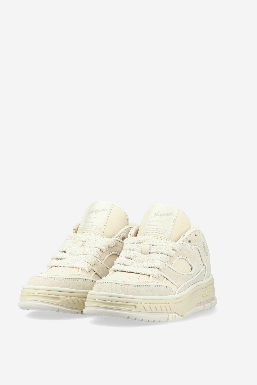 Area lo piping leather sneakers