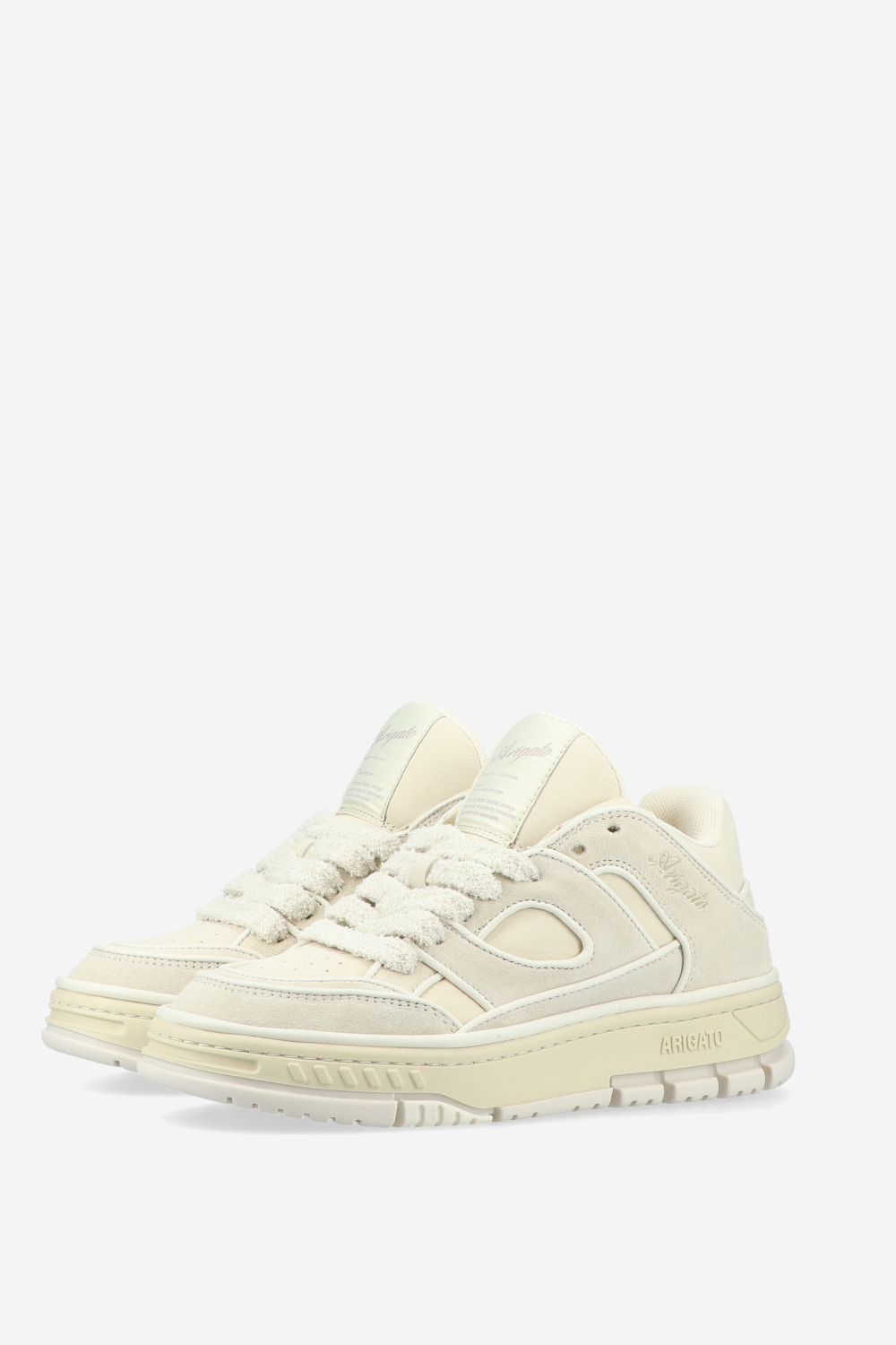 Area lo piping leather sneakers