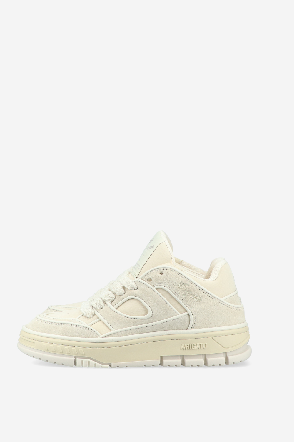 Area lo piping leather sneakers