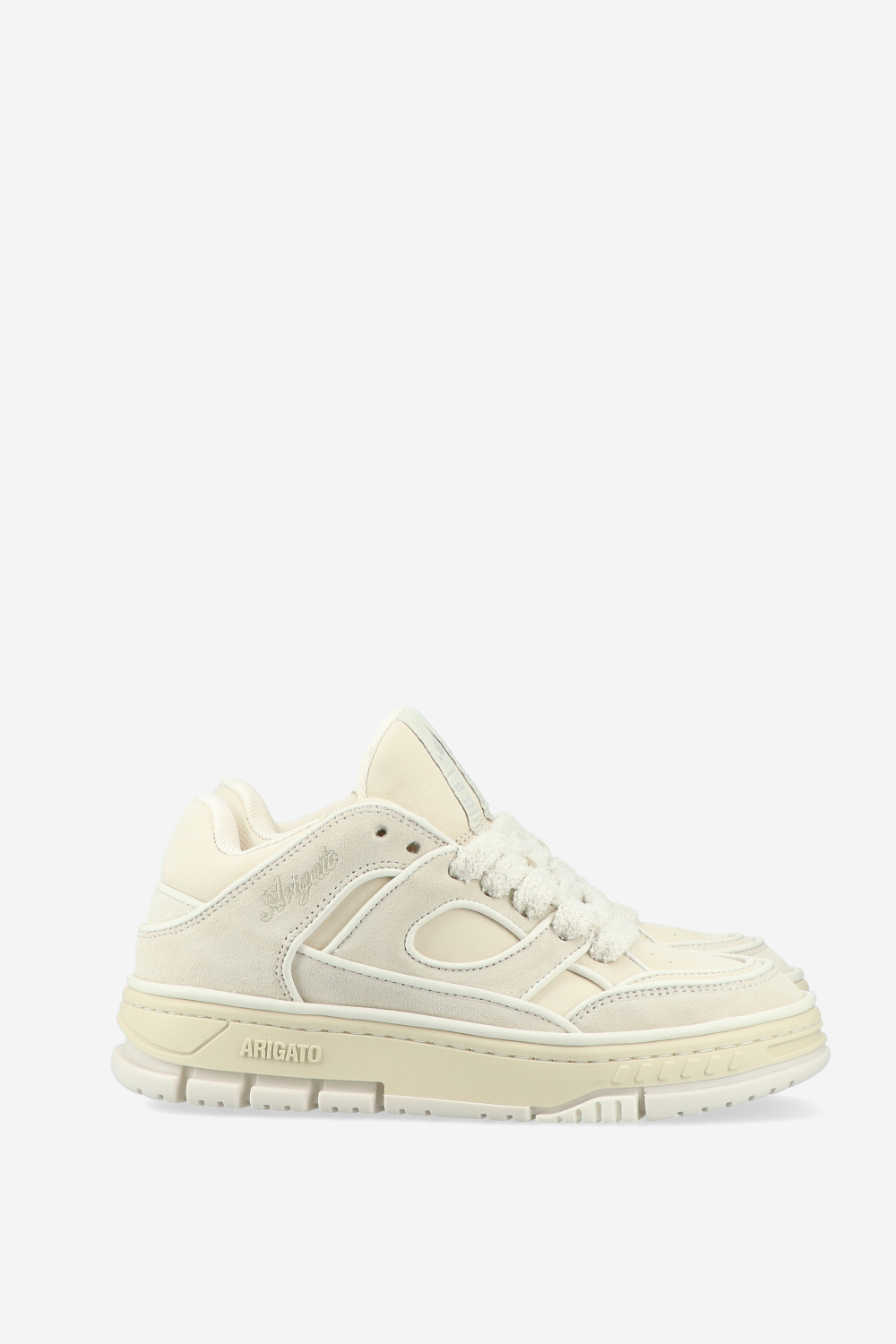 Area lo piping leather sneakers