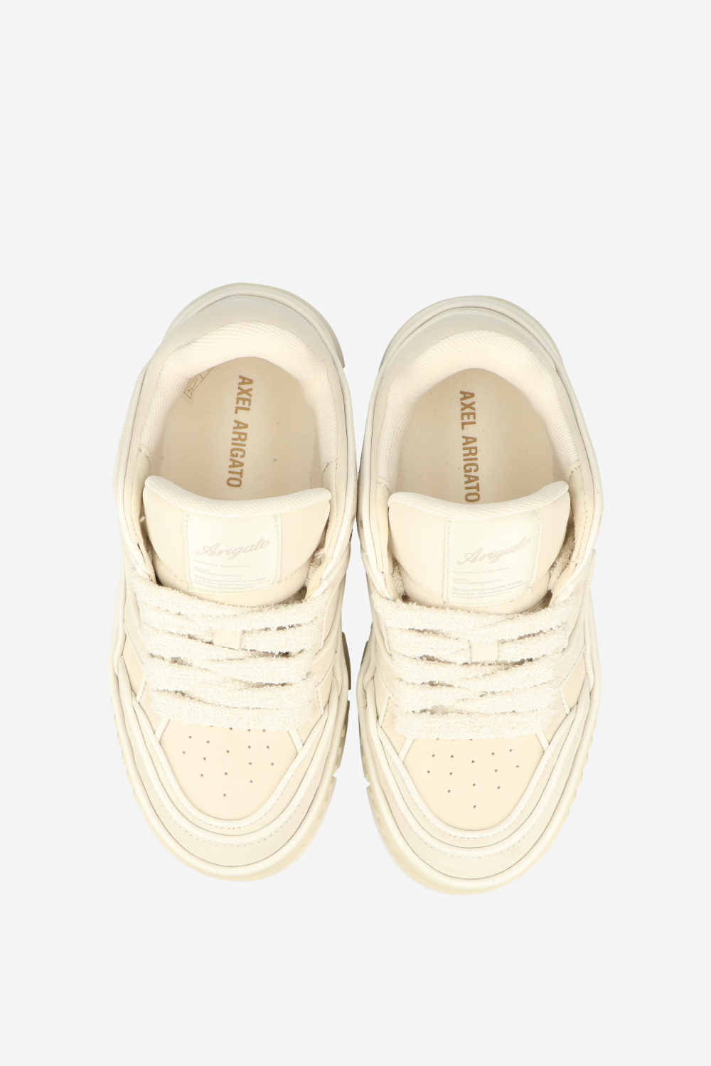Area lo piping leather sneakers