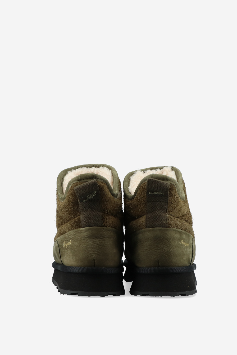 Pillow brushed suede boots