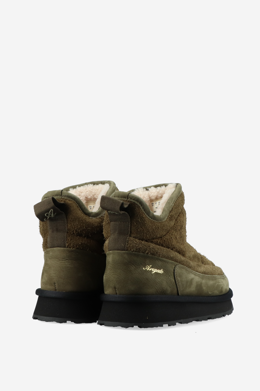 Pillow brushed suede boots