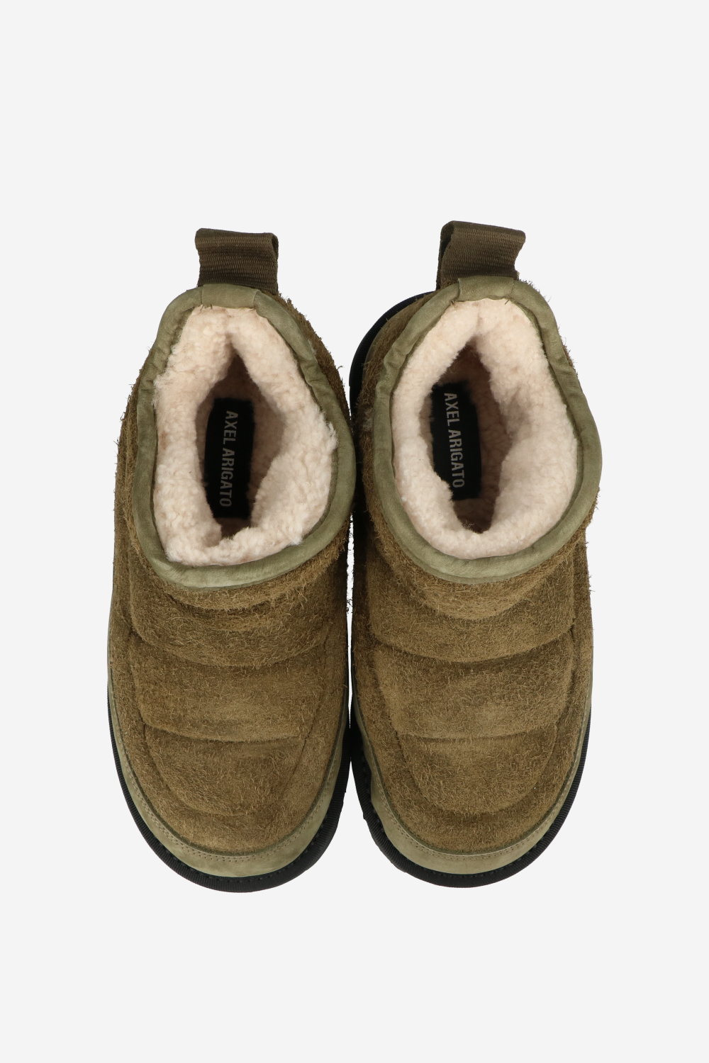 Pillow brushed suede boots