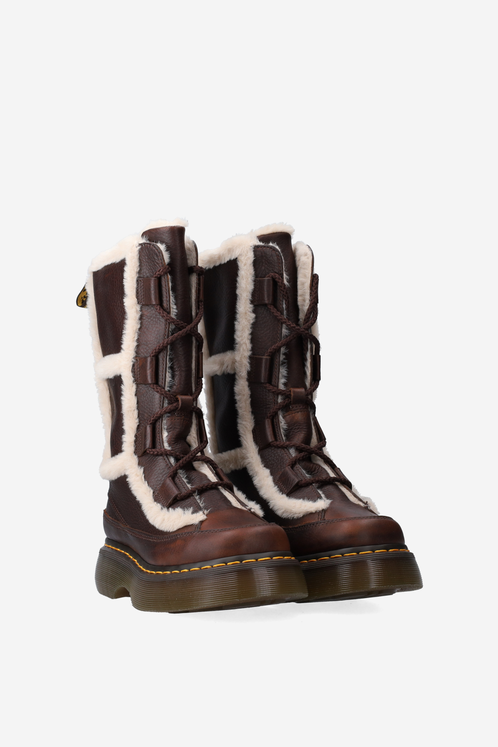 Buzz lace faux fur boots