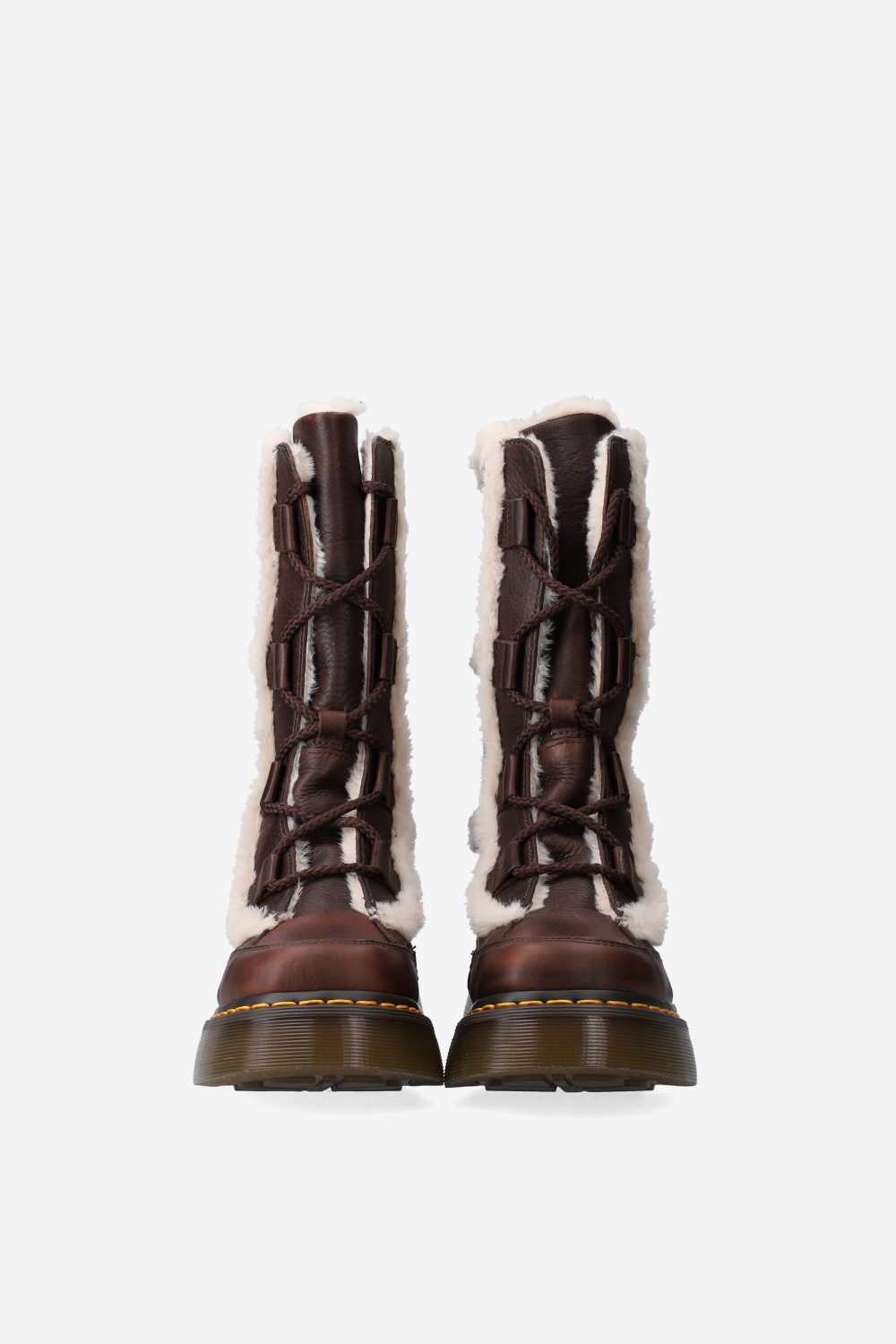 Buzz lace faux fur boots