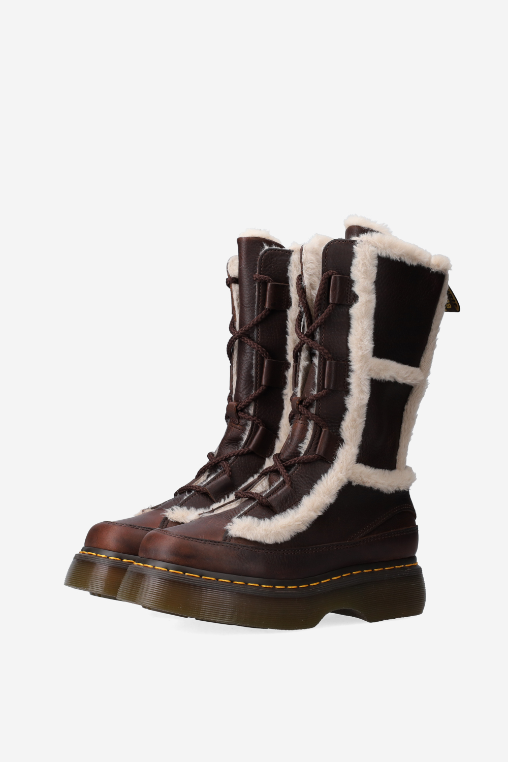 Buzz lace faux fur boots