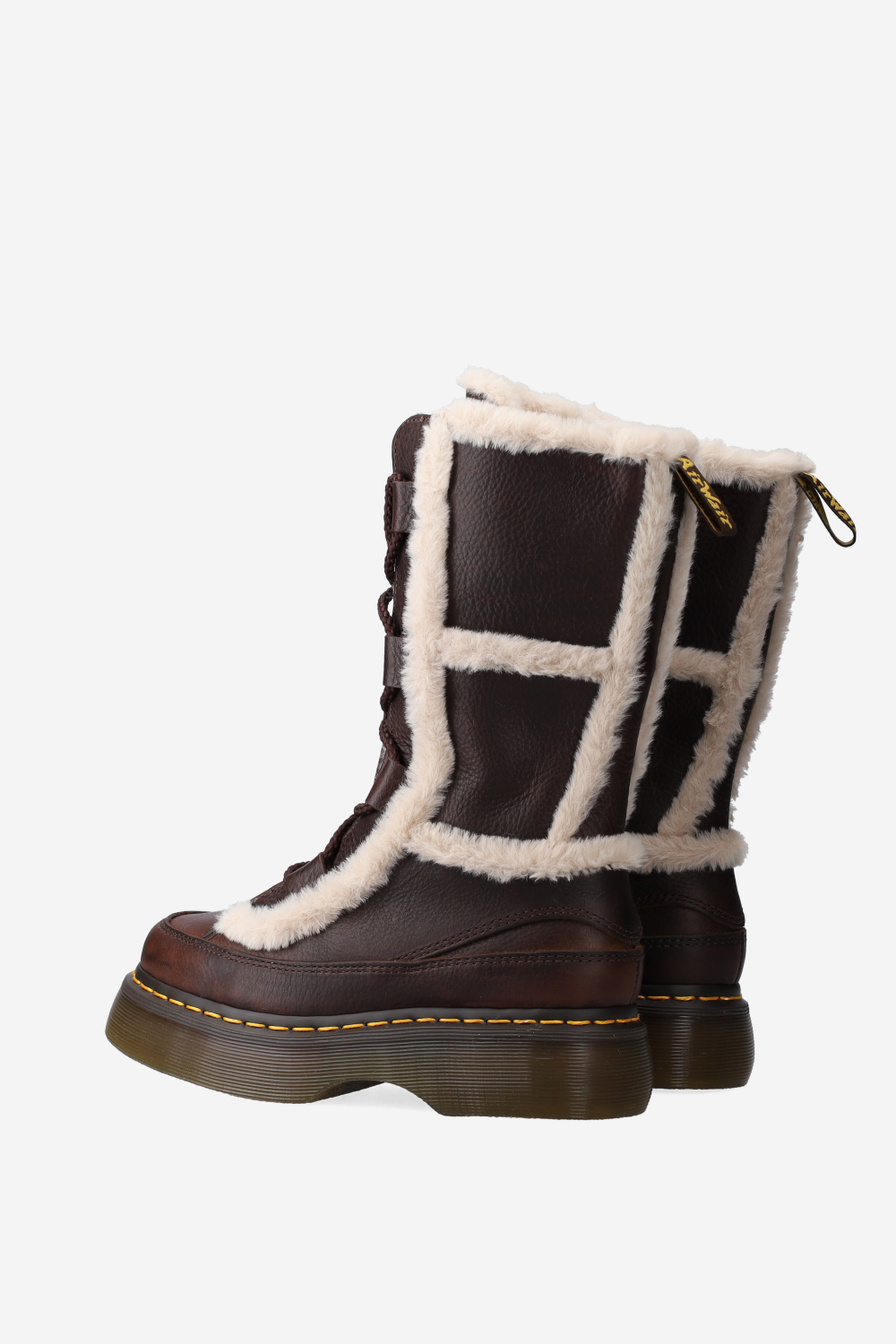 Buzz lace faux fur boots