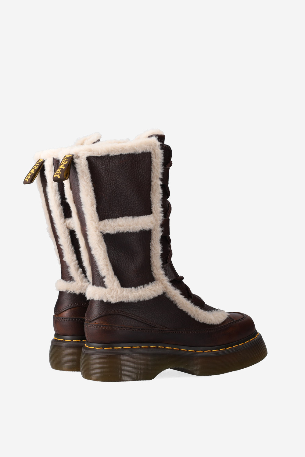 Buzz lace faux fur boots