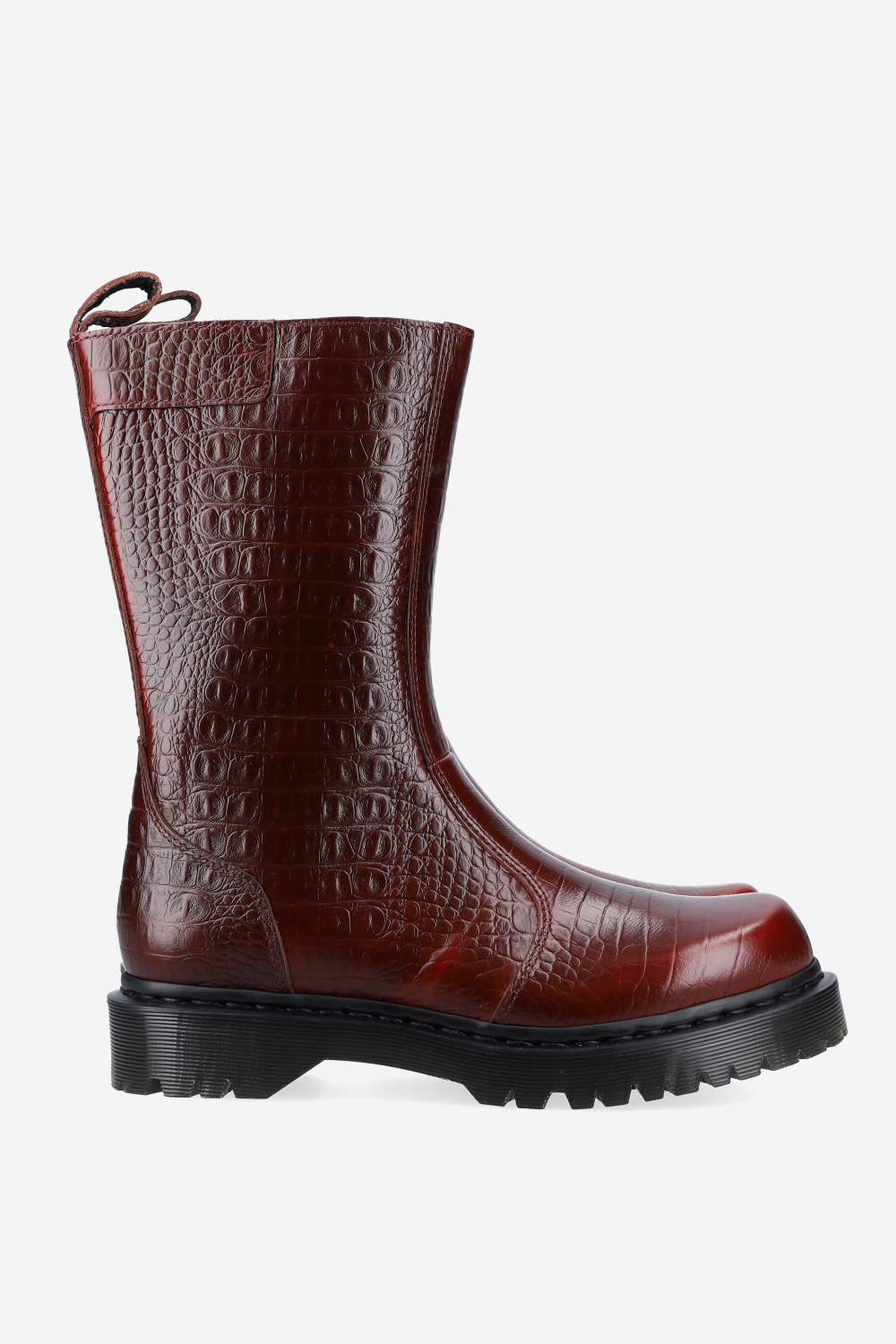 Rejena refined croco embossed high boots