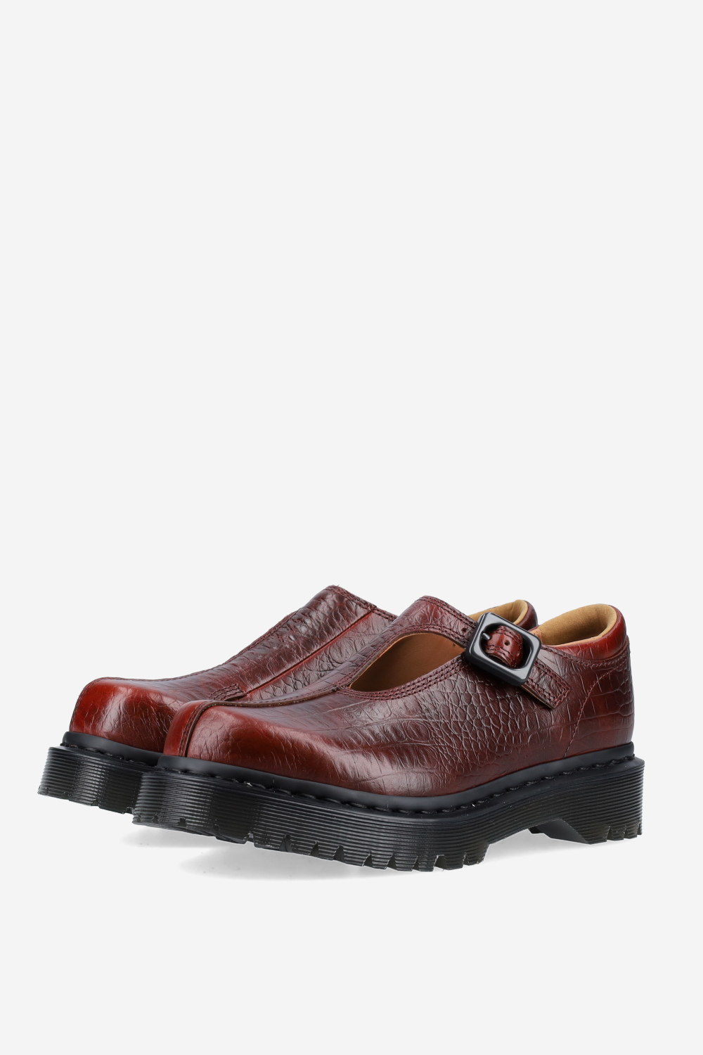 Rejena croco leather loafers