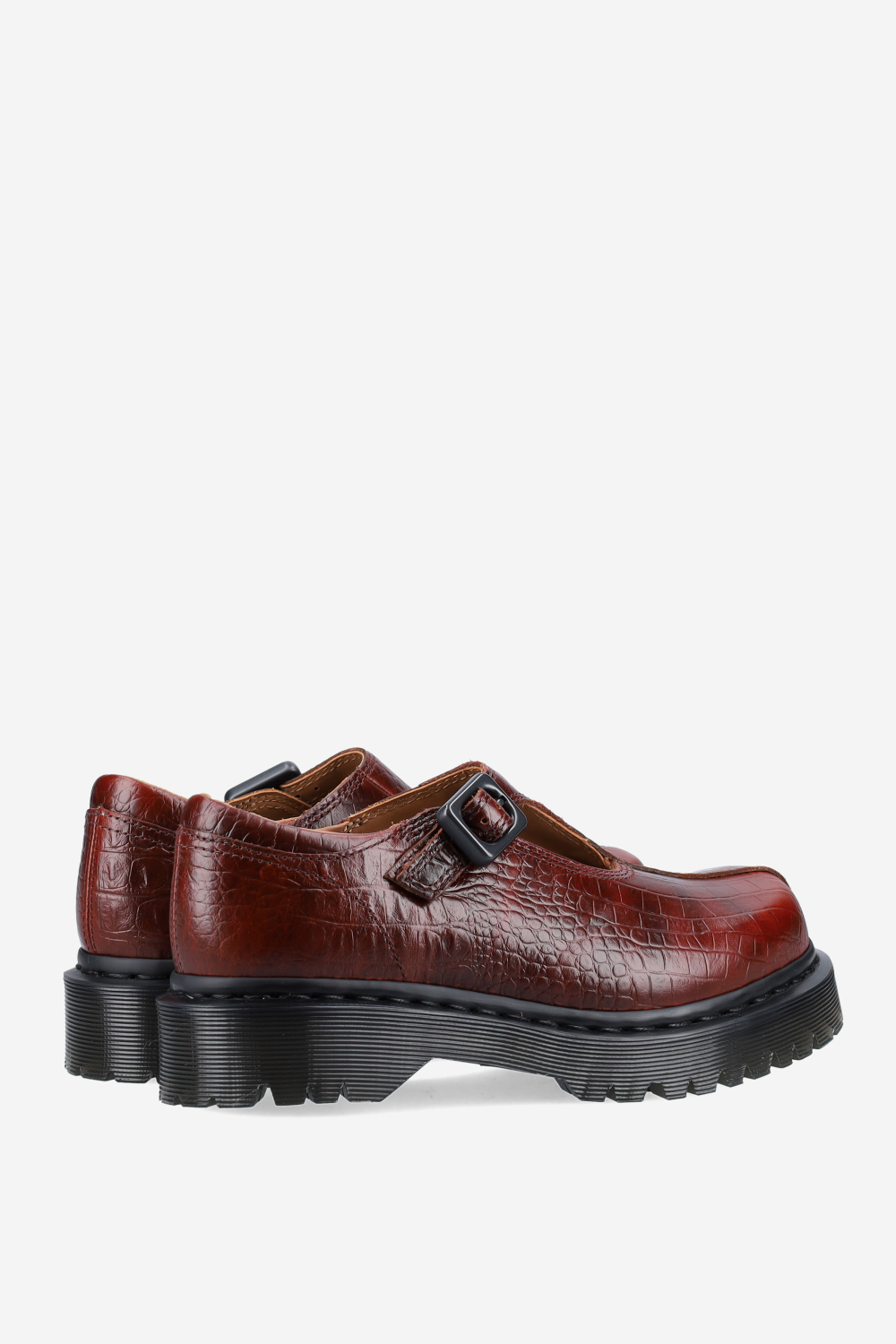 Rejena croco leather loafers