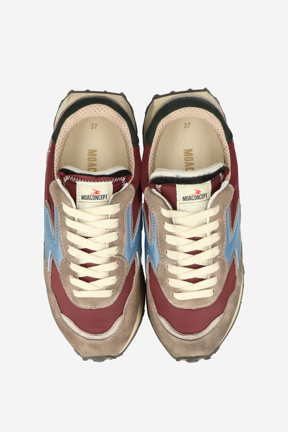 Hype nylon/suede sneakers