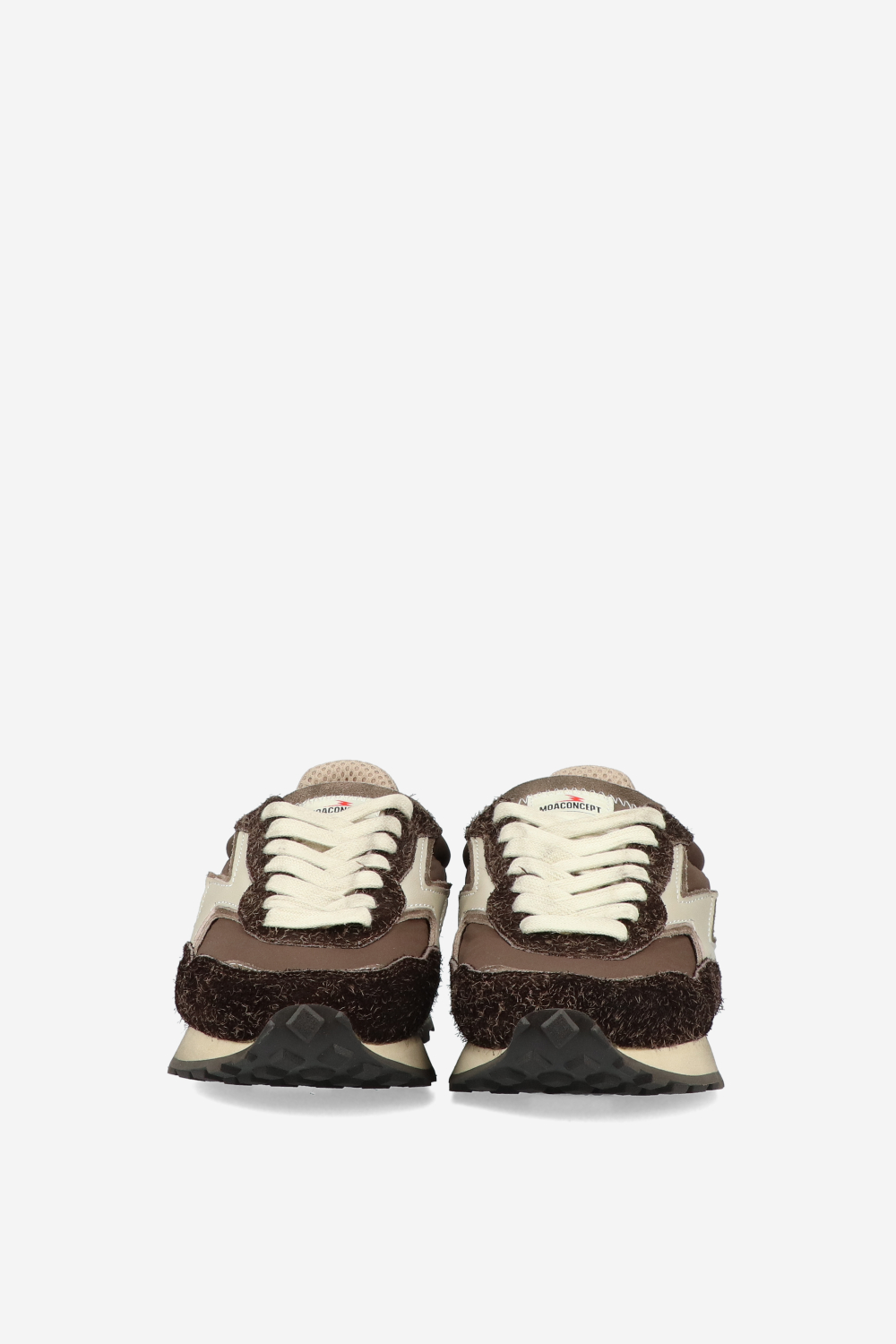 Hype nylon/brushed suede sneakers