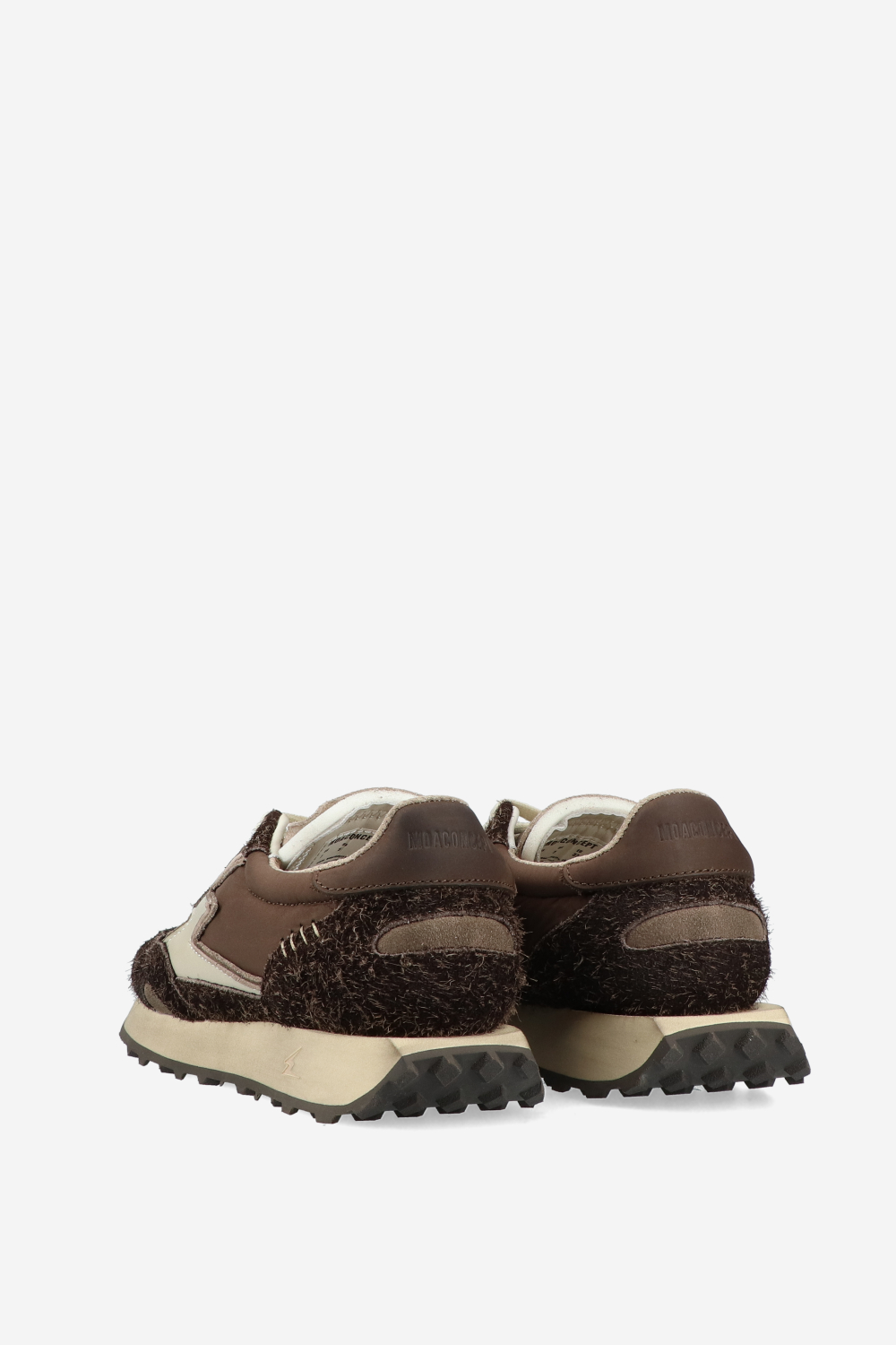 Hype nylon/brushed suede sneakers