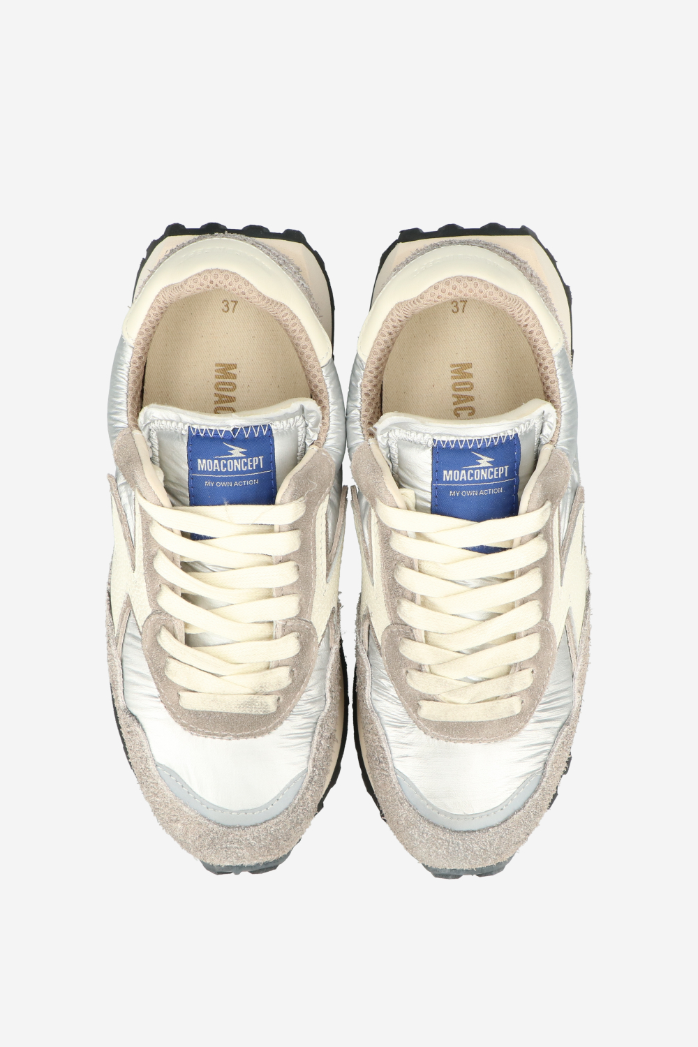 Hype nylon/suede sneakers