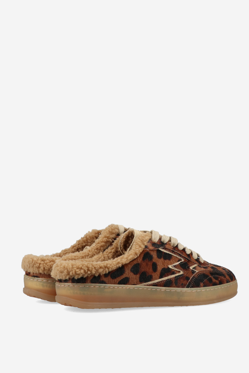 Club deluxe leopard horsy mules