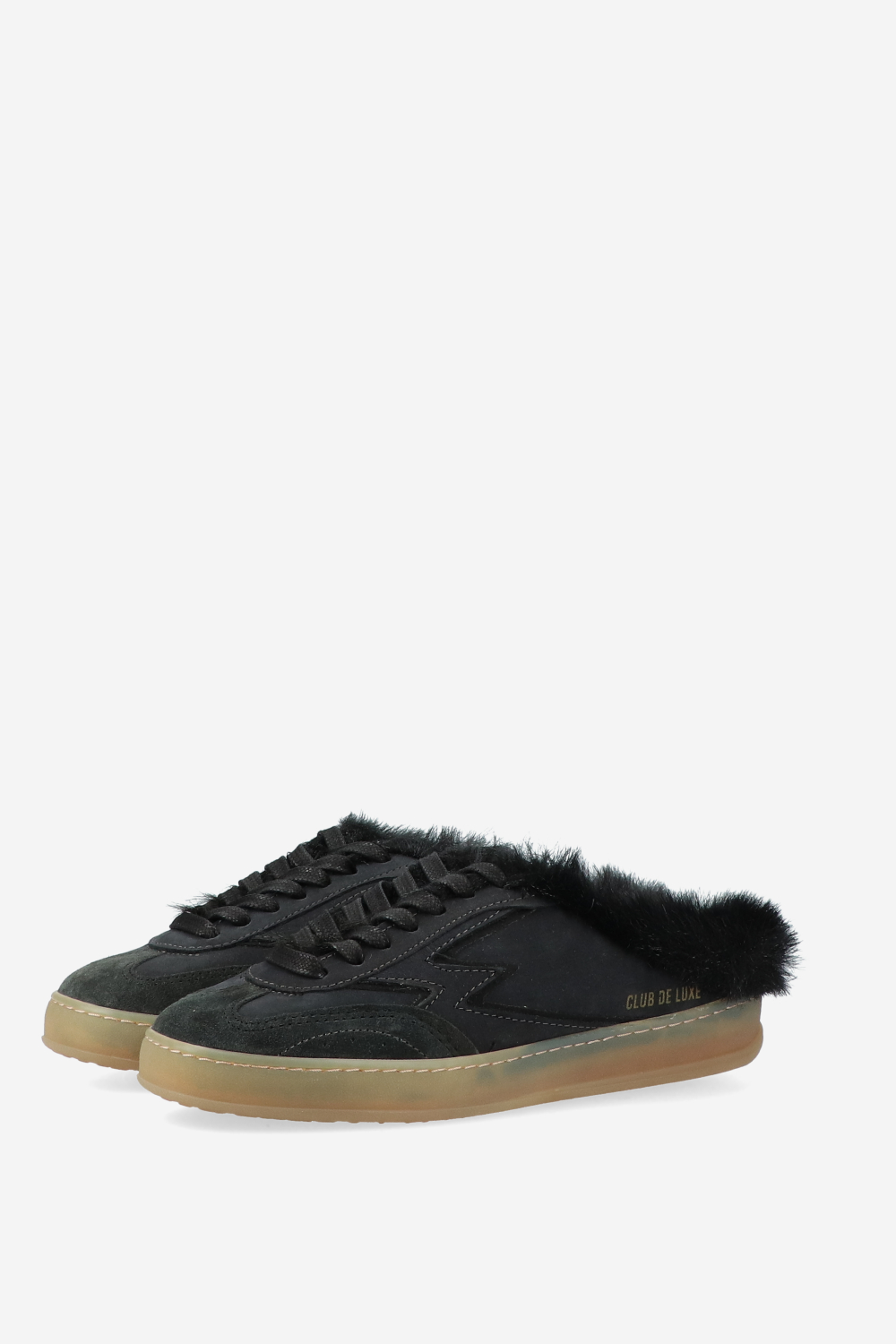 Club deluxe faux fur mules