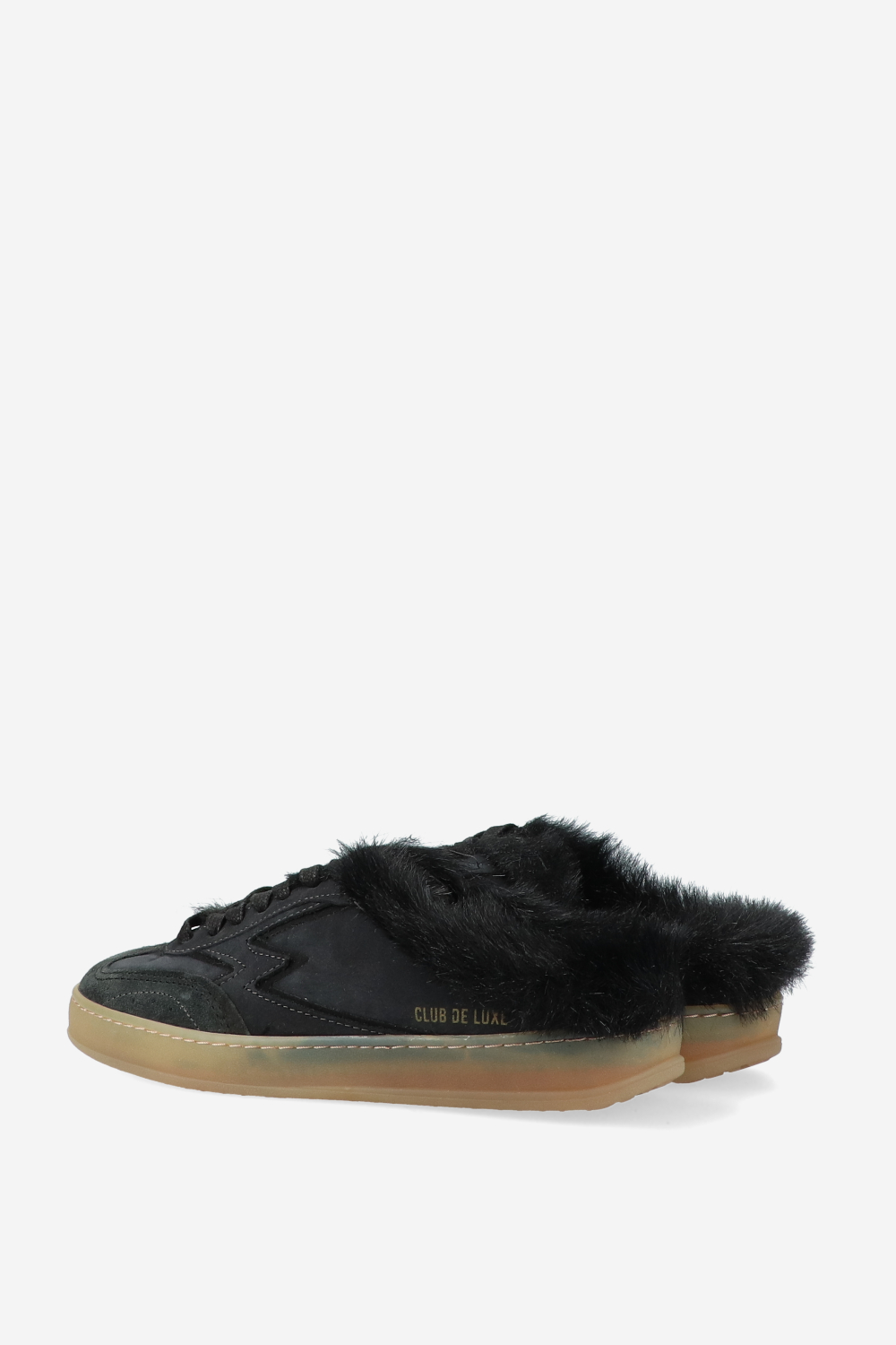 Club deluxe faux fur mules