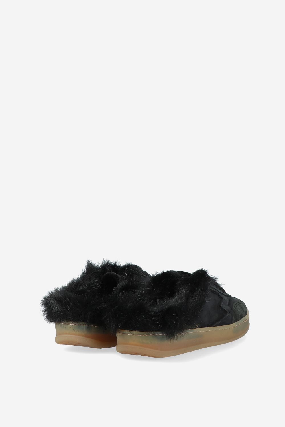 Club deluxe faux fur mules
