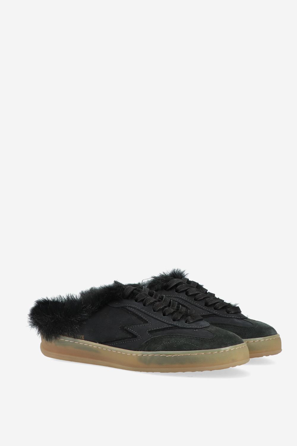 Club deluxe faux fur mules