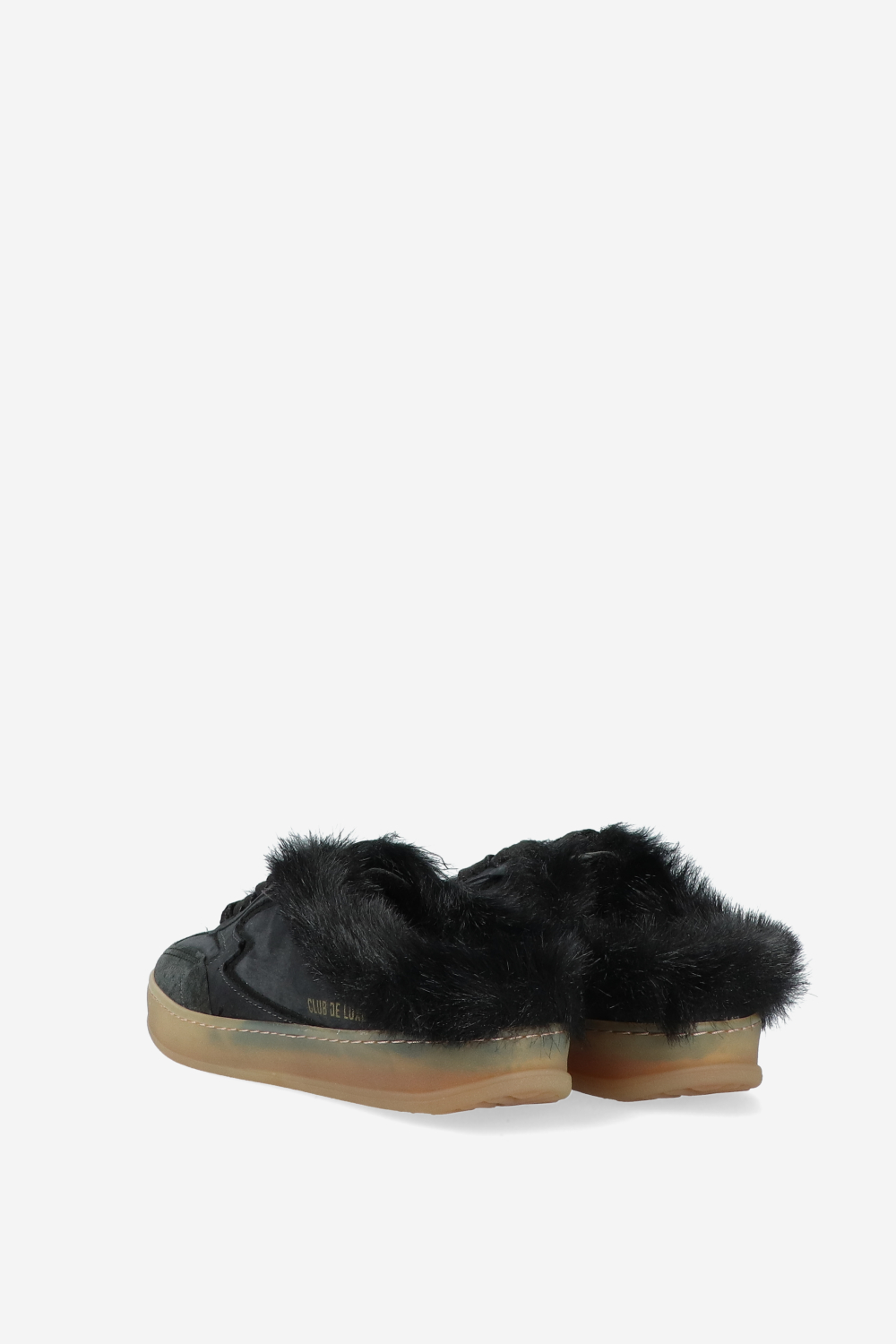 Club deluxe faux fur mules