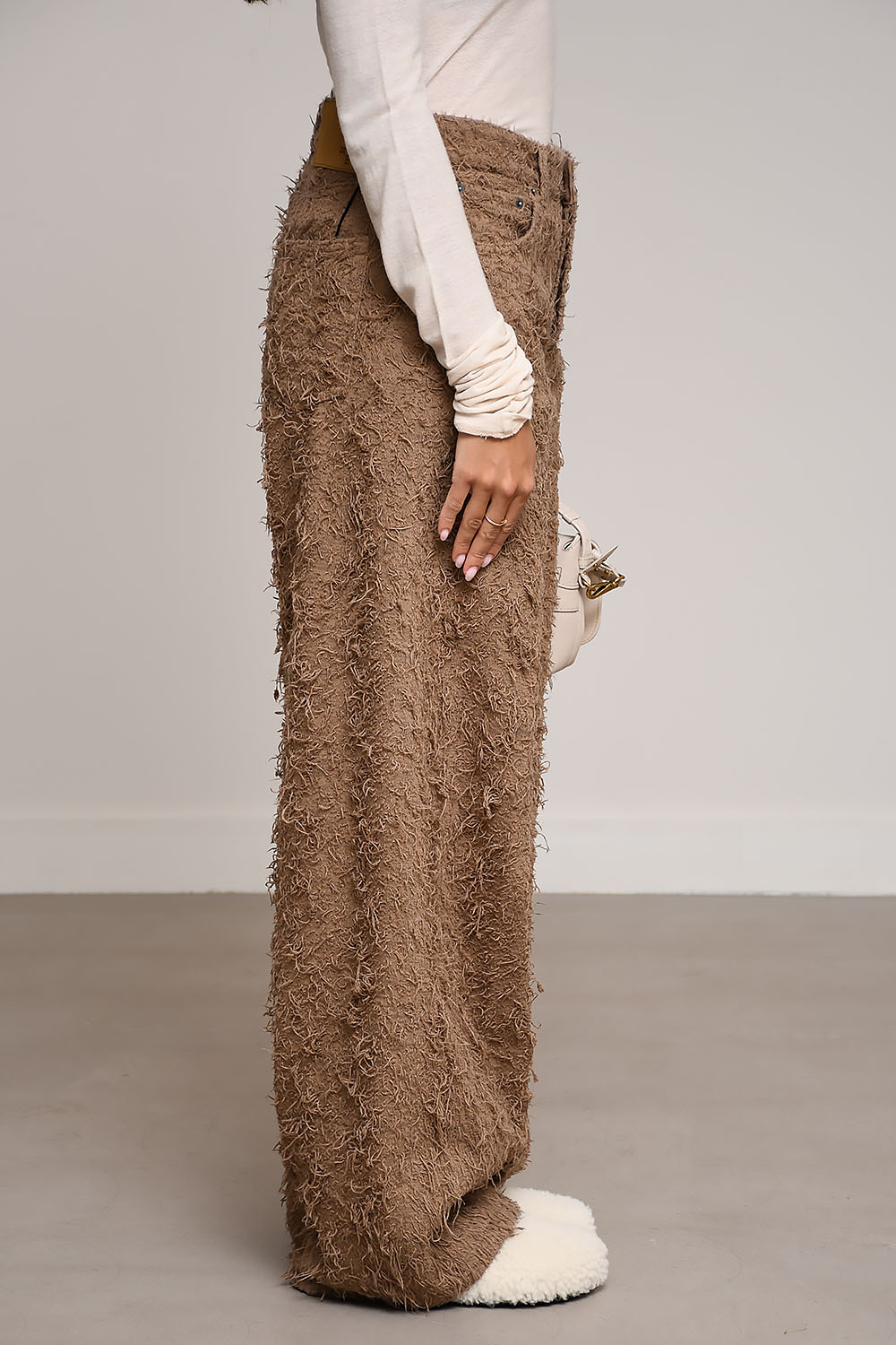 Haikure - Bethany fur denim jeans