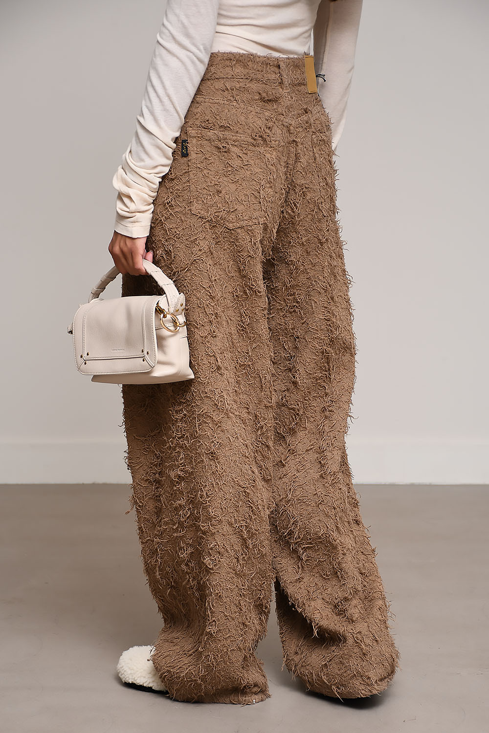 Bethany fur denim jeans