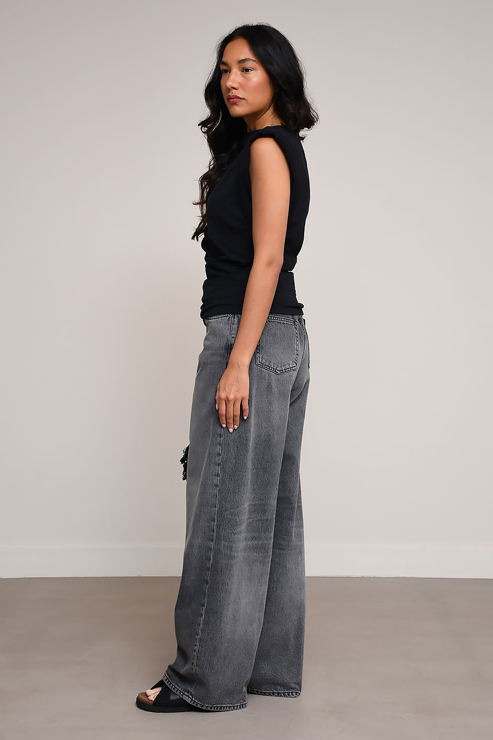 Bethany denim wide leg jeans
