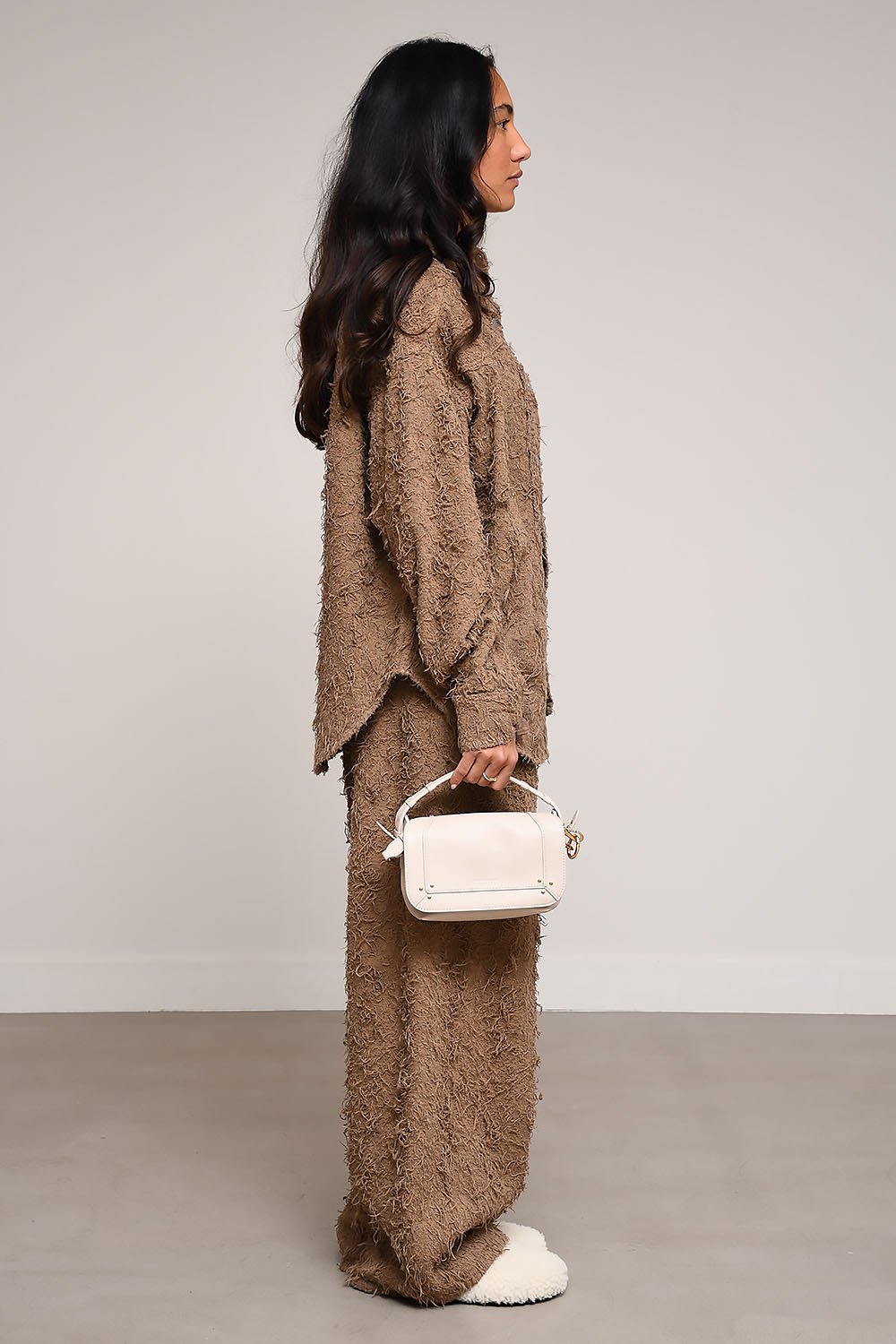 Haikure - Belty/C fur denim jacket