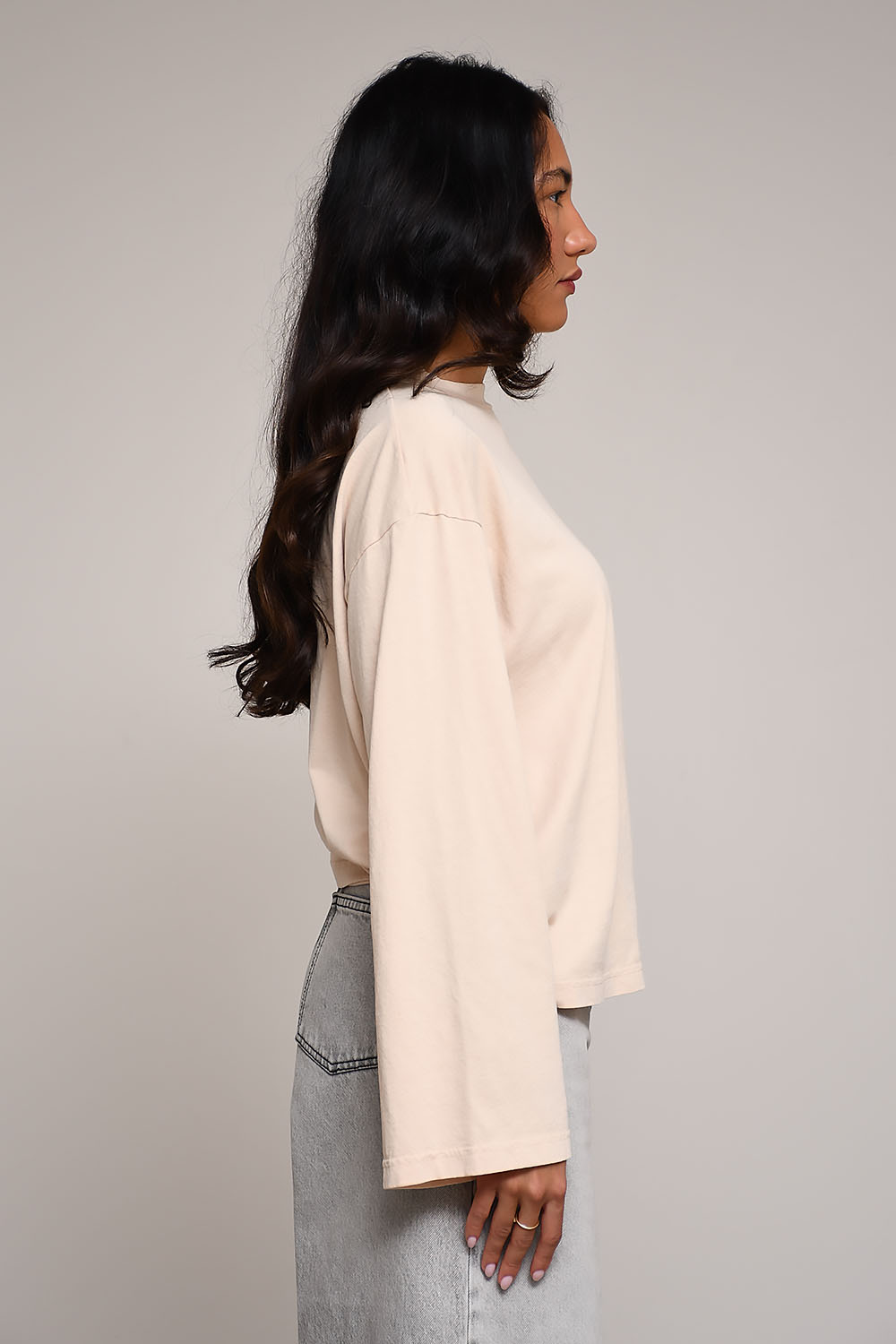 Haikure - Liv marble cotton longsleeve t-shirt