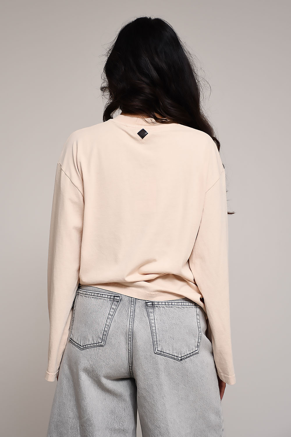 Liv marble cotton longsleeve t-shirt