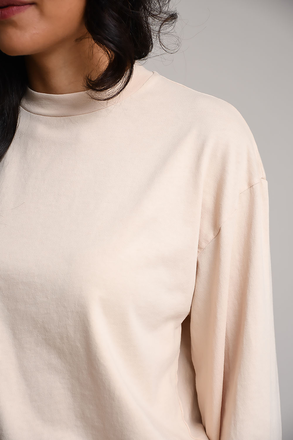 Liv marble cotton longsleeve t-shirt
