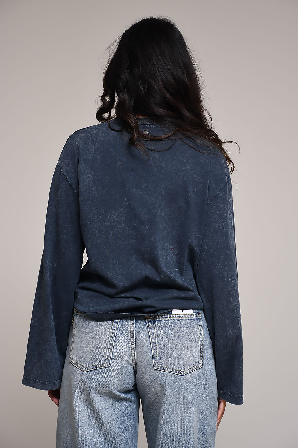 Liv marble cotton longsleeve t-shirt