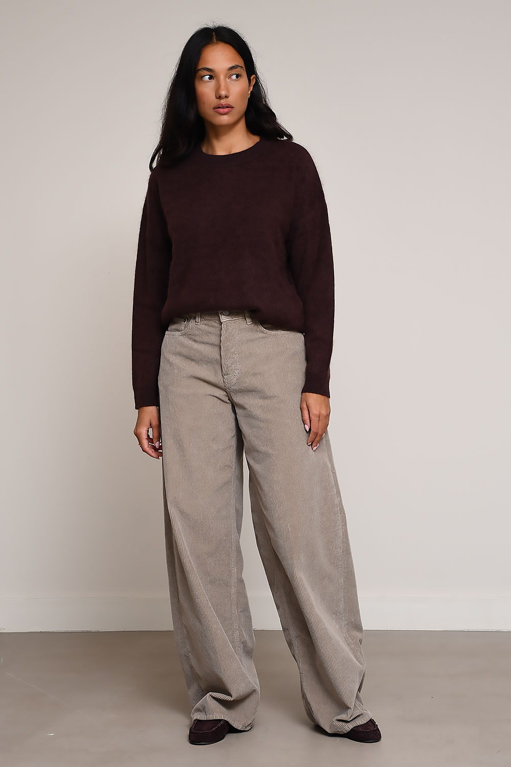 Haikure - Bethany velvet wide leg pants