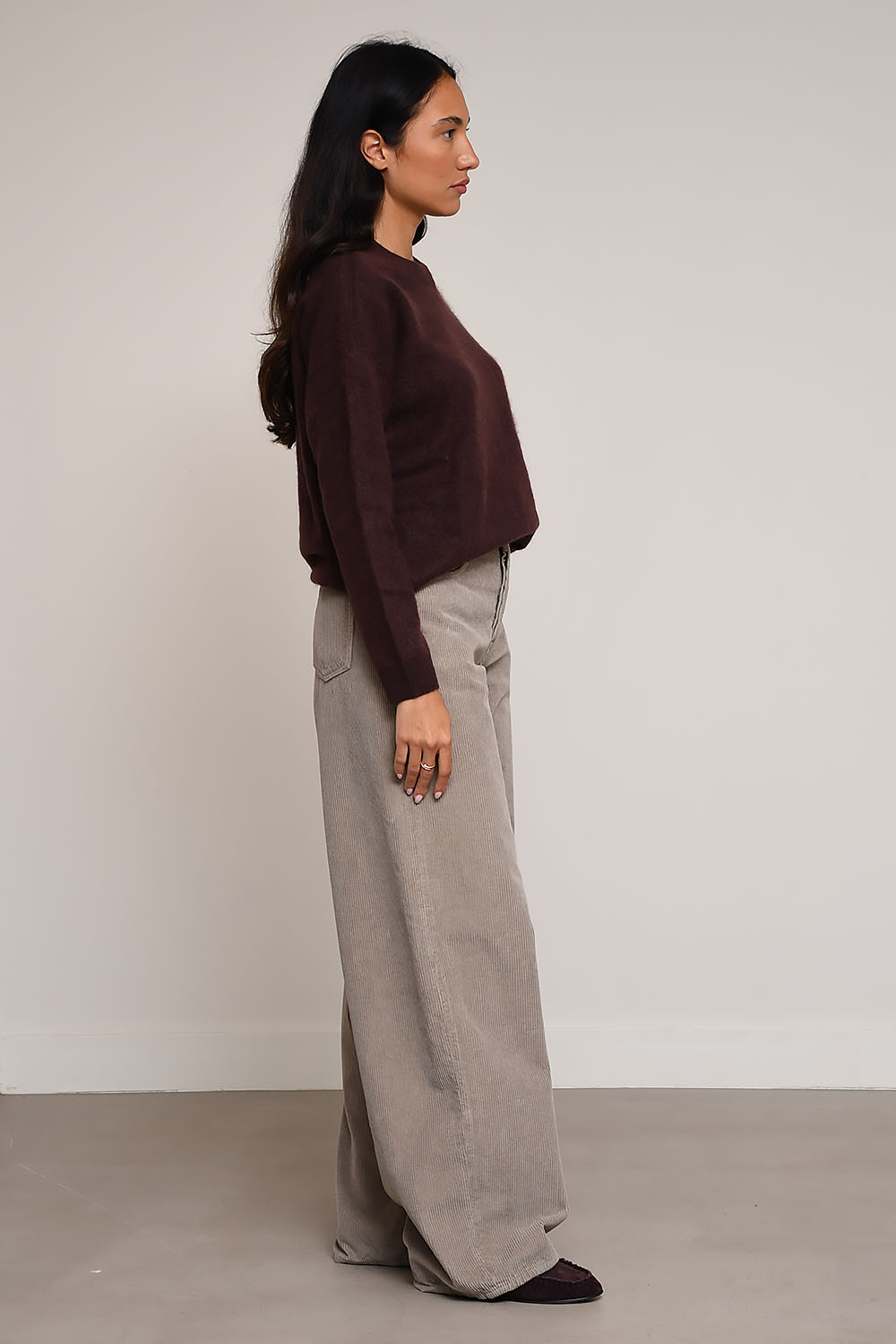 Haikure - Bethany velvet wide leg pants