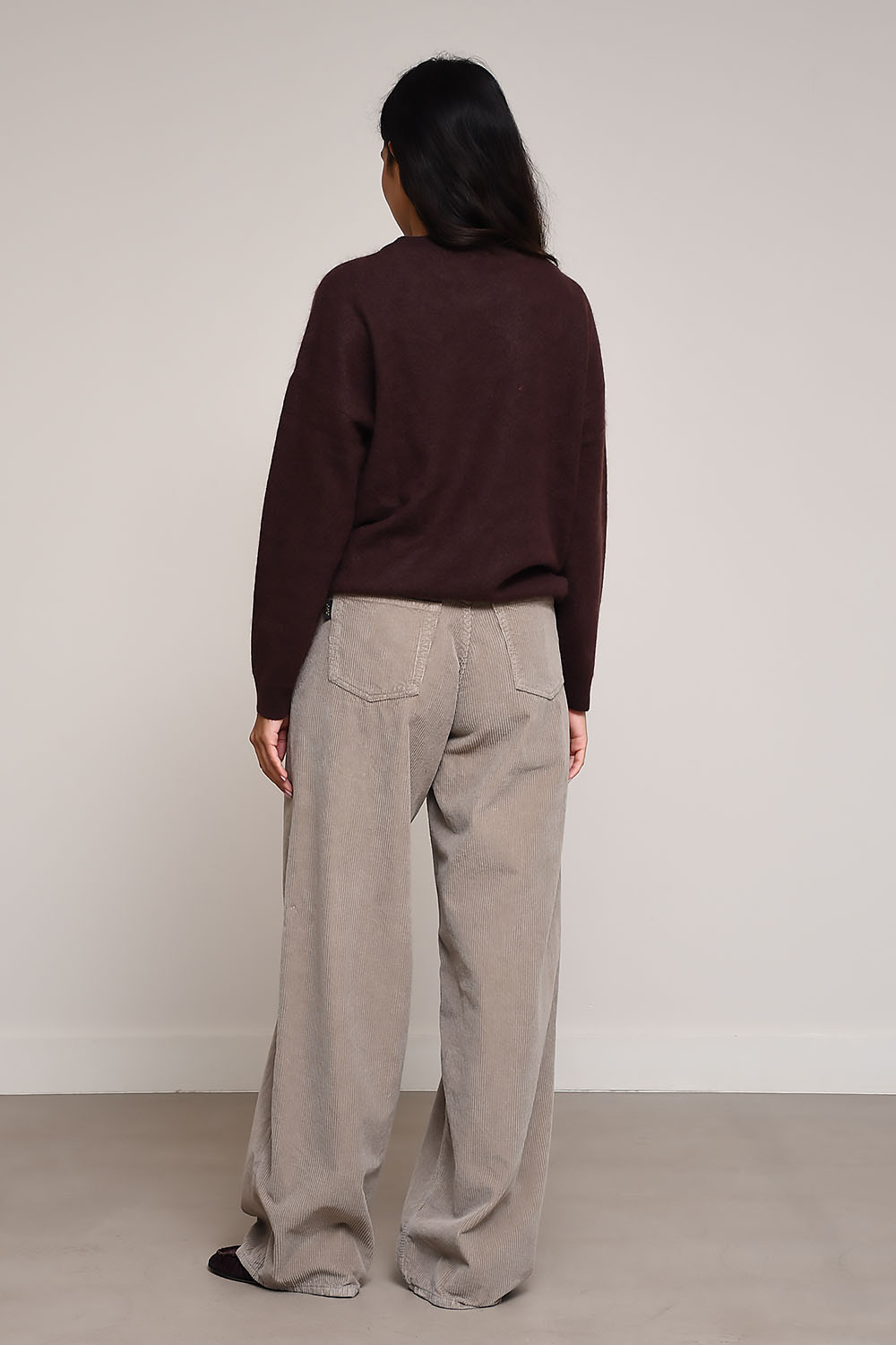 Bethany velvet wide leg pants