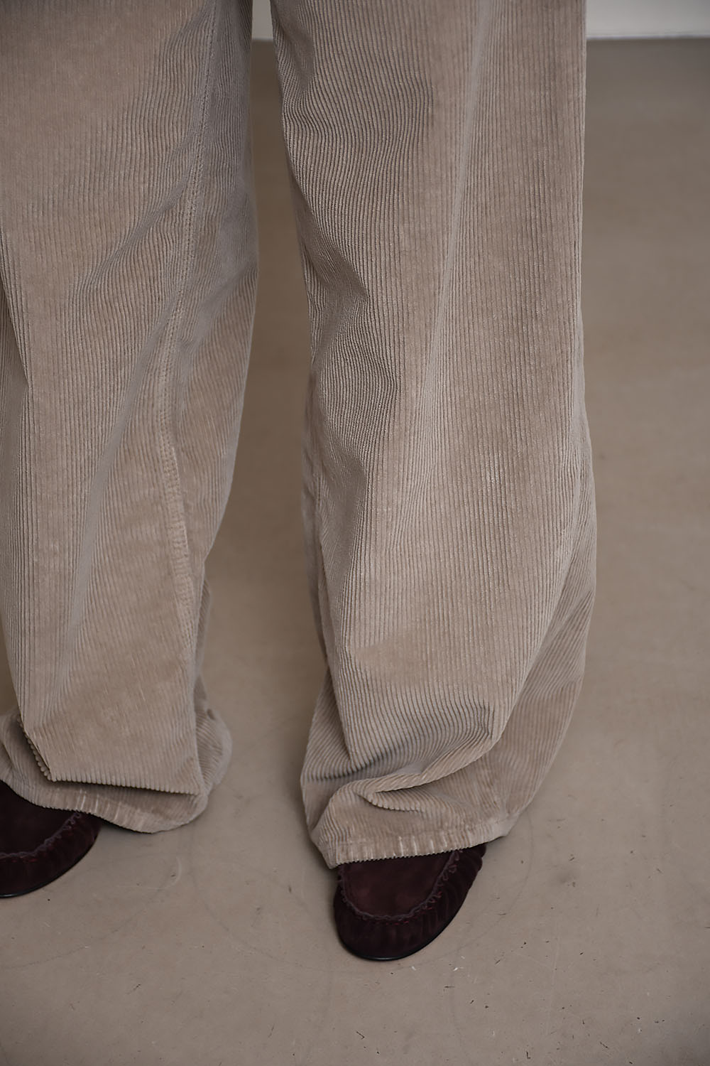 Bethany velvet wide leg pants