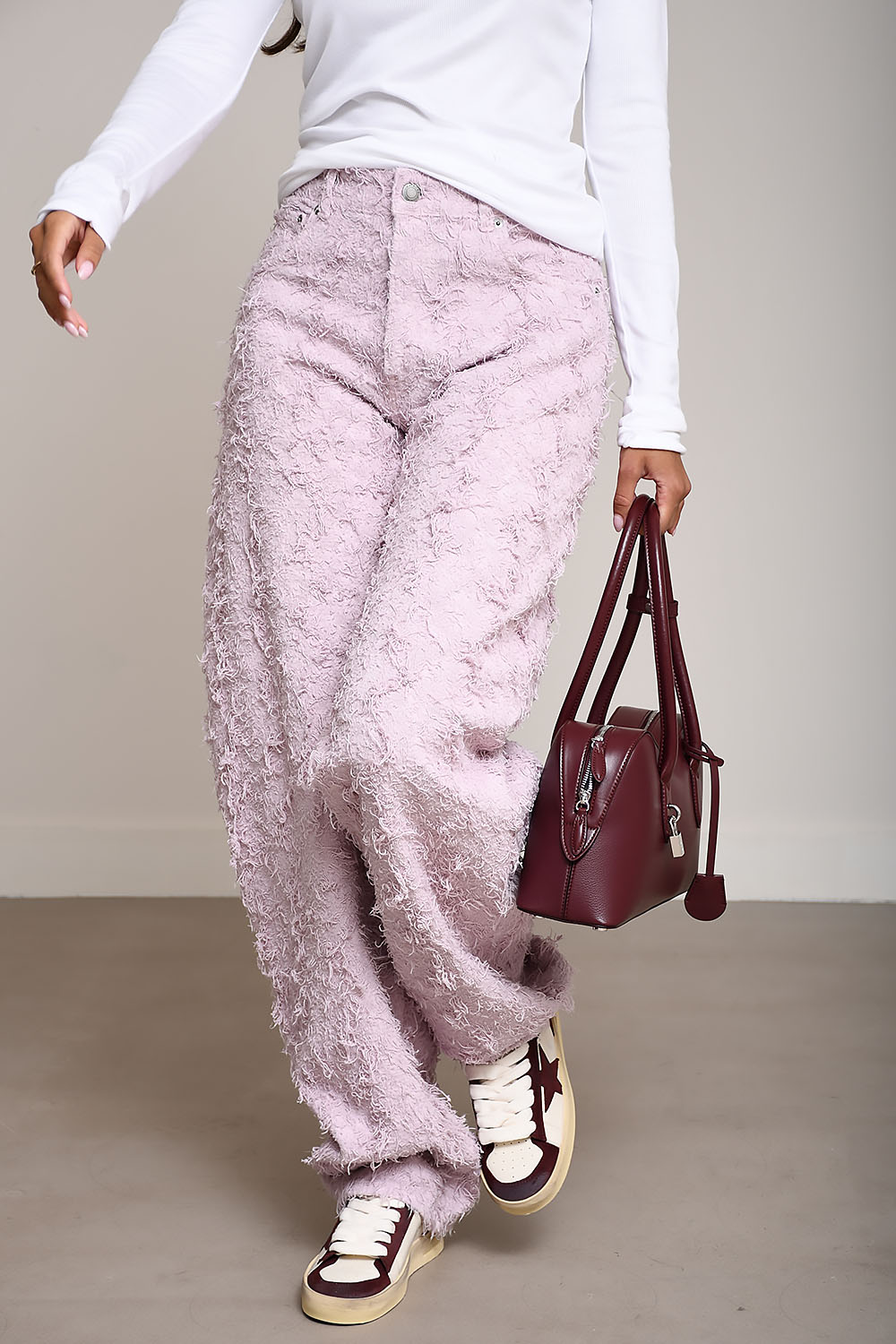 Haikure - Bibi fur wide-leg pants