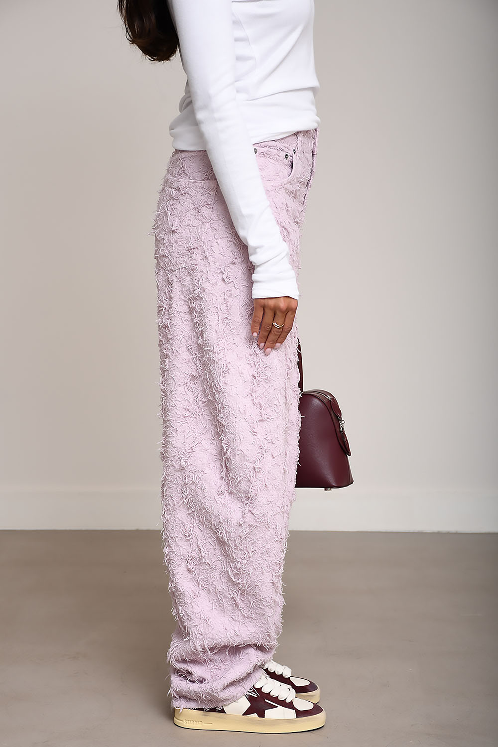 Haikure - Bibi fur wide-leg pants