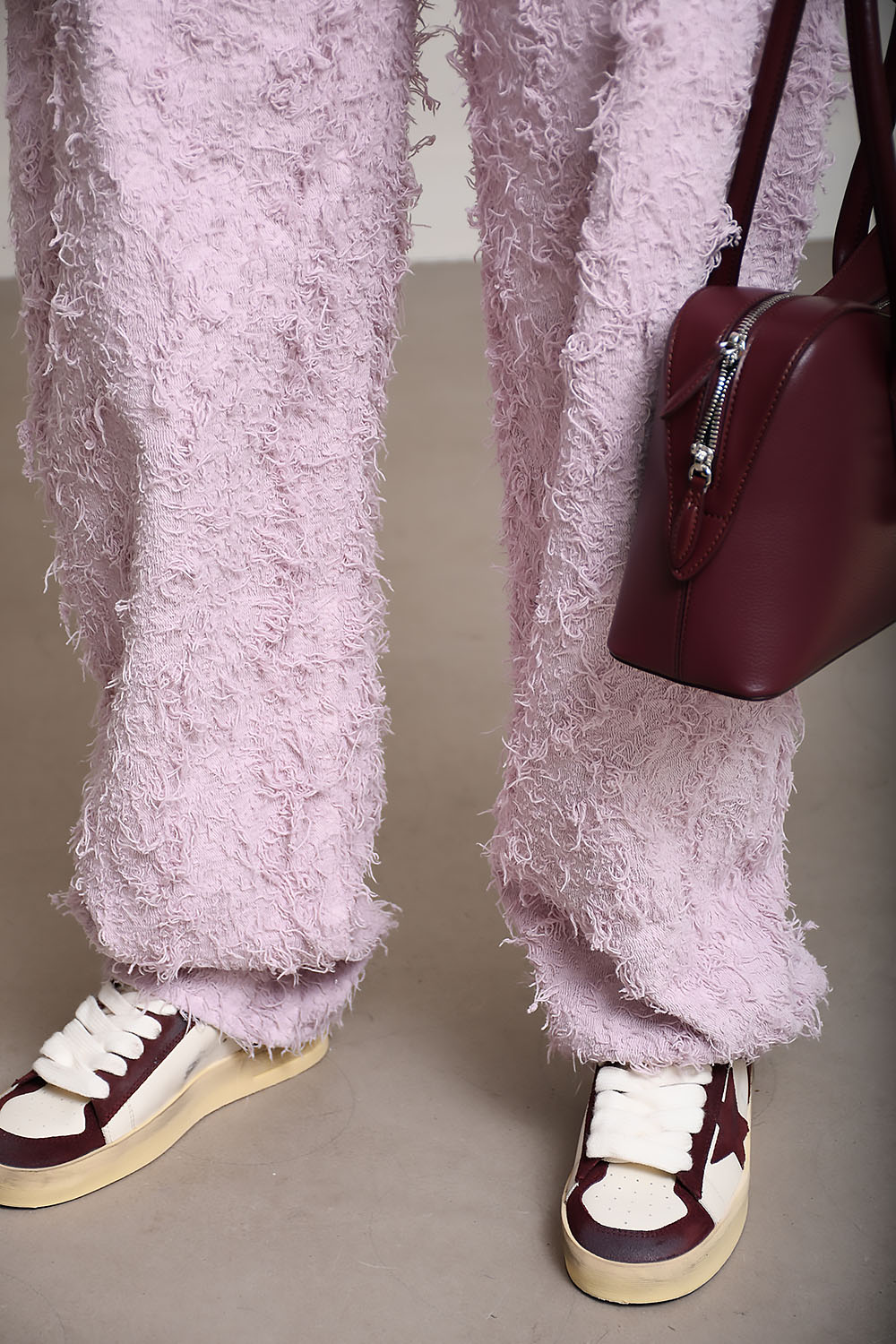 Bibi fur wide-leg pants