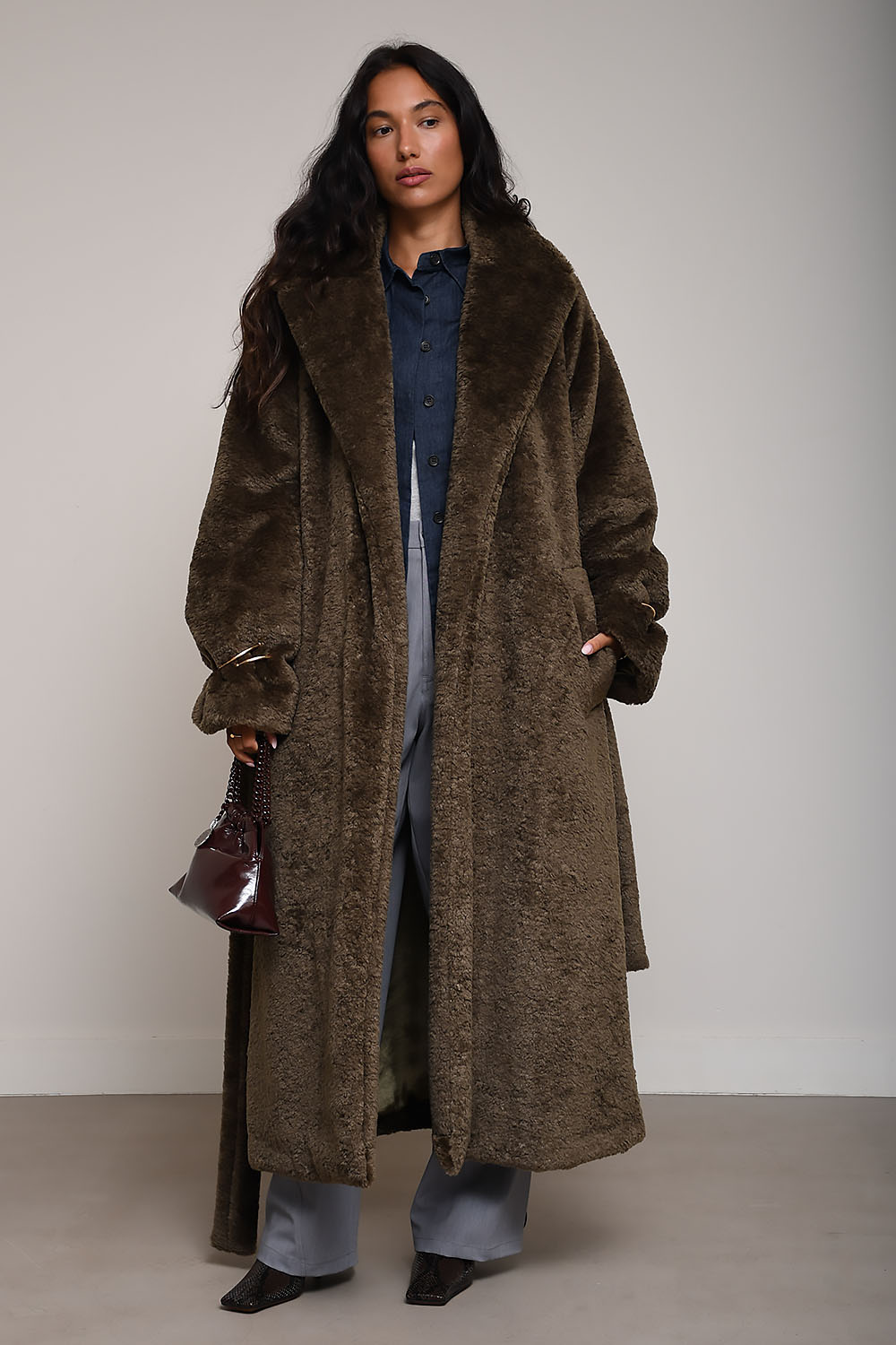 Darkpark - Madison faux fux trench