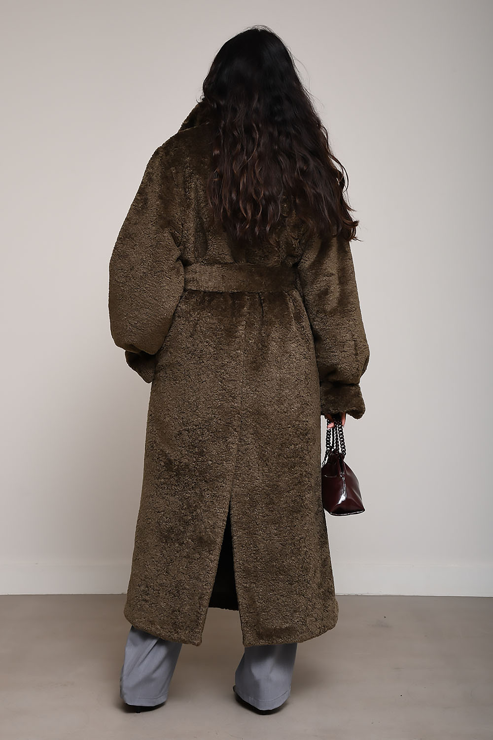 Madison faux fux trench