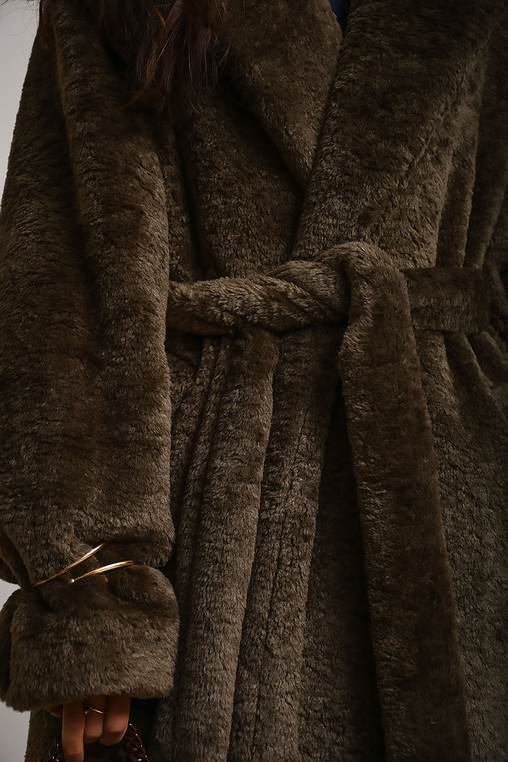 Madison faux fux trench