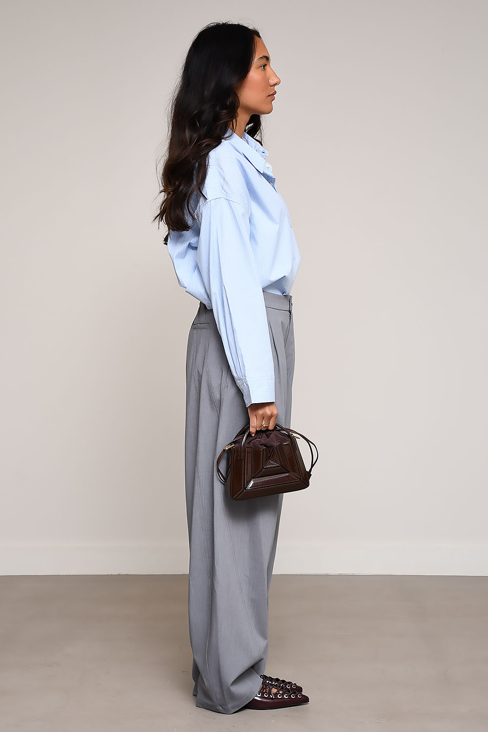 Darkpark - Phebe chain adorned wide-leg wool pants