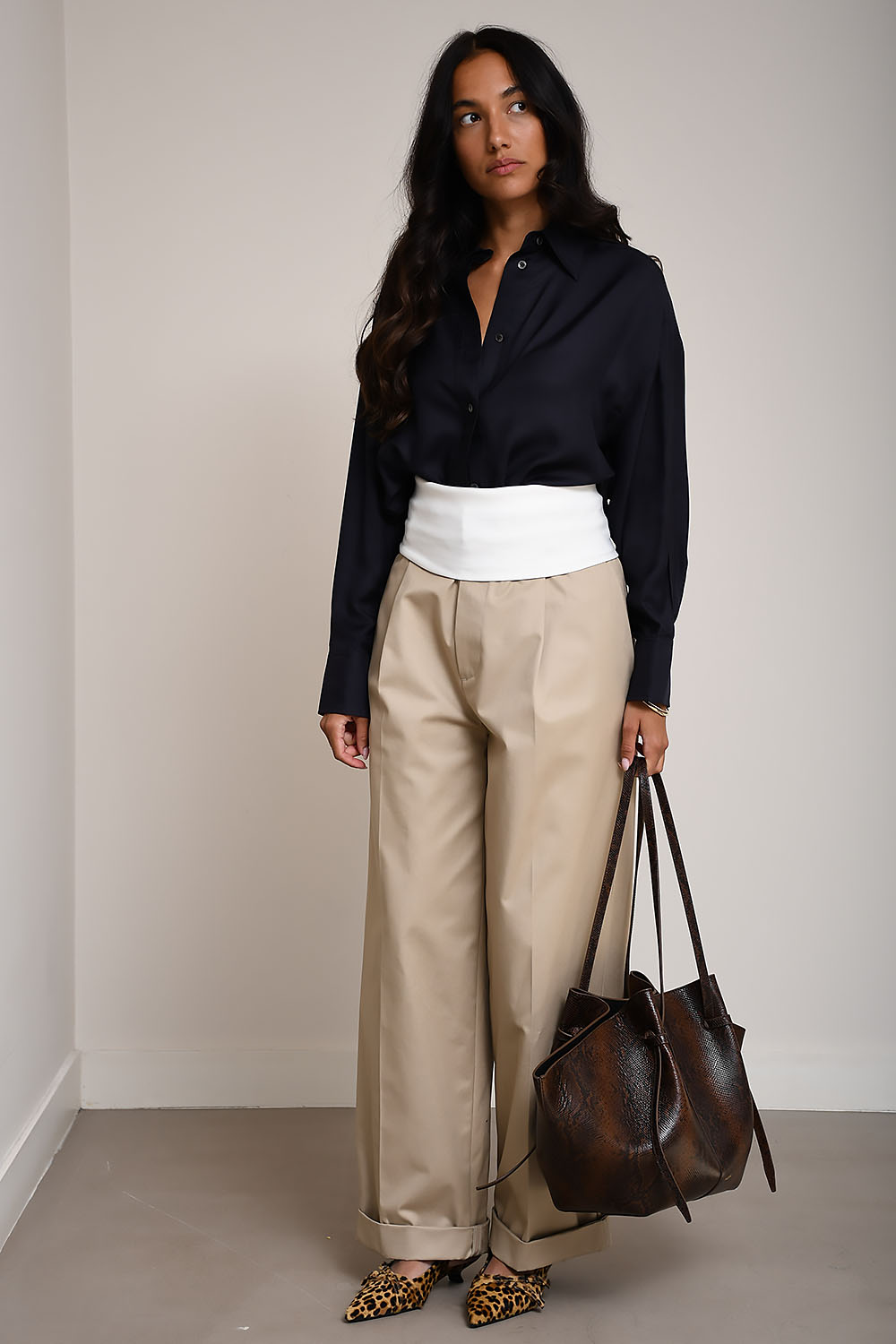 Darkpark - Wendy elastic waist wide-leg trouser