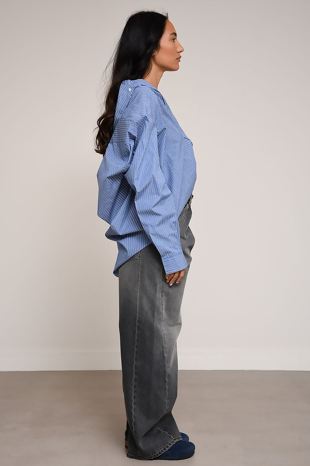 Darkpark - Ines fold-over denim jeans