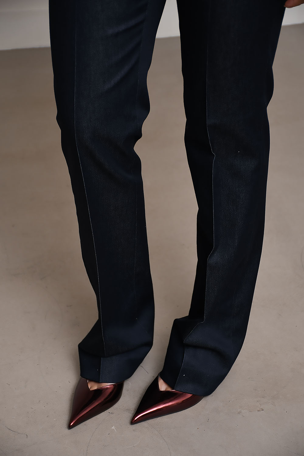 Grace mid-rise tailored pants