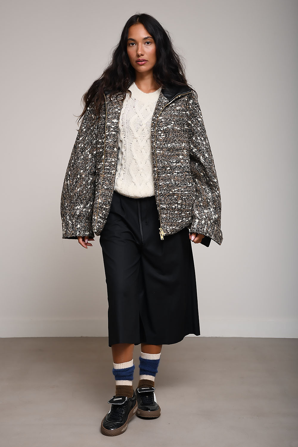 Darkpark - Celine boucle wool bomber