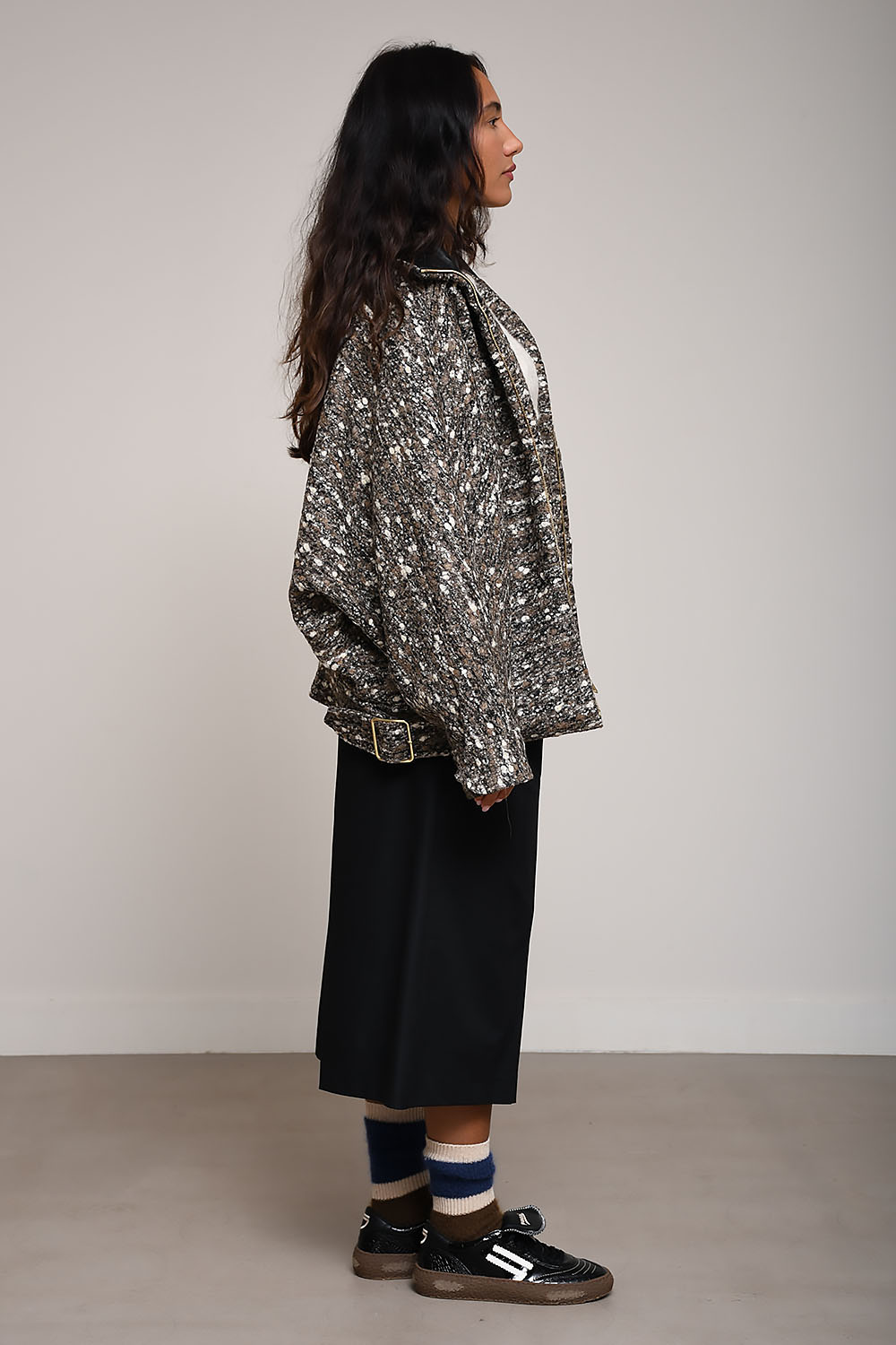 Darkpark - Celine boucle wool bomber